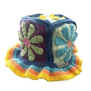 Colorful Crochet Bucket Hat